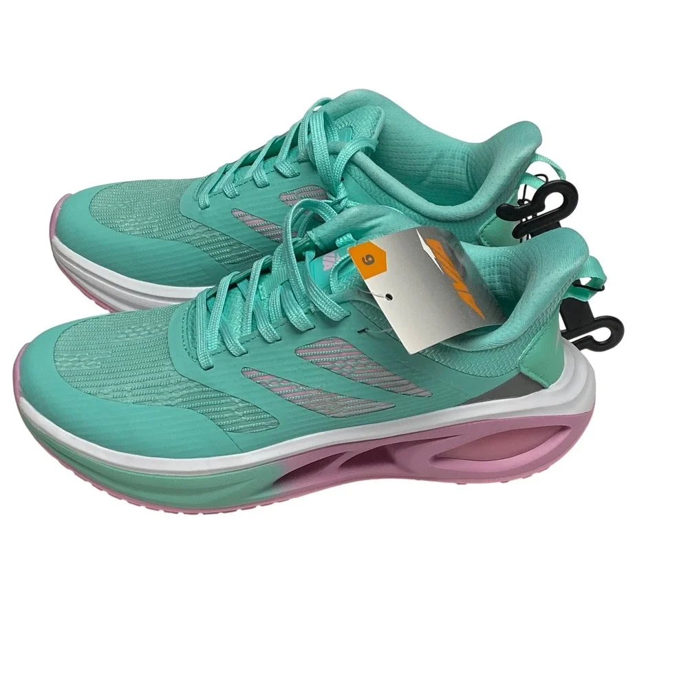 Avia Women Teal Pink‎ Running Sneakers Memory Foam Athletic Shoes Size 6 NEW